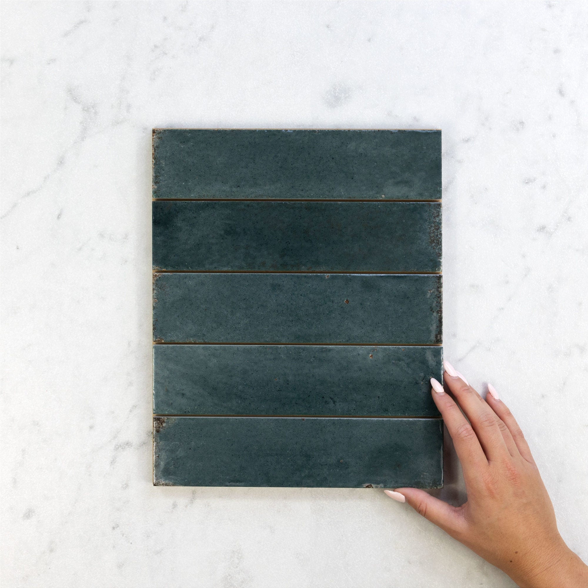 Zellige 1.0 - Juniper Polished Porcelain Tile – Encore Surfaces