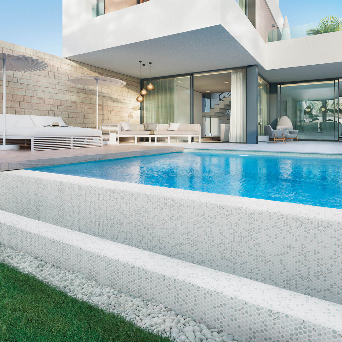 Onix Penny Round Mosaic