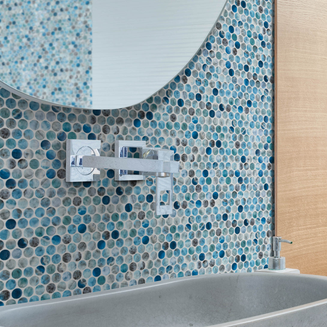 Onix Penny Round Mosaic