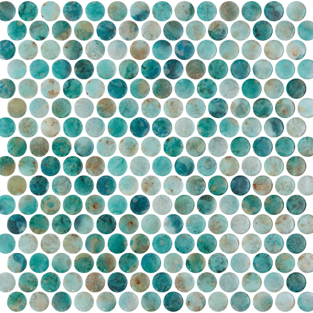 Onix Penny Round Mosaic