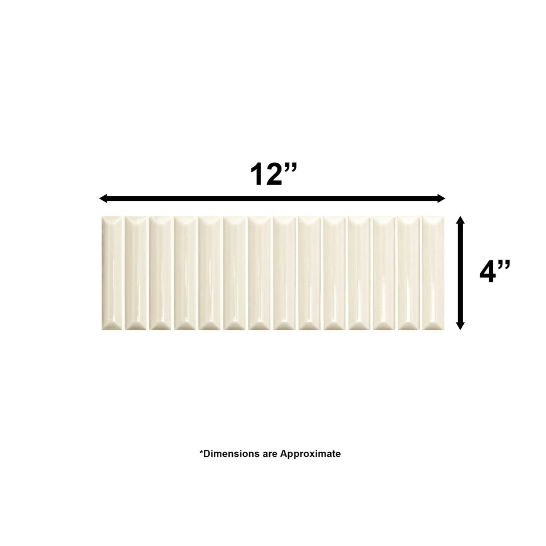 Hashi Curve Kit Kat Fluted Wall Tile